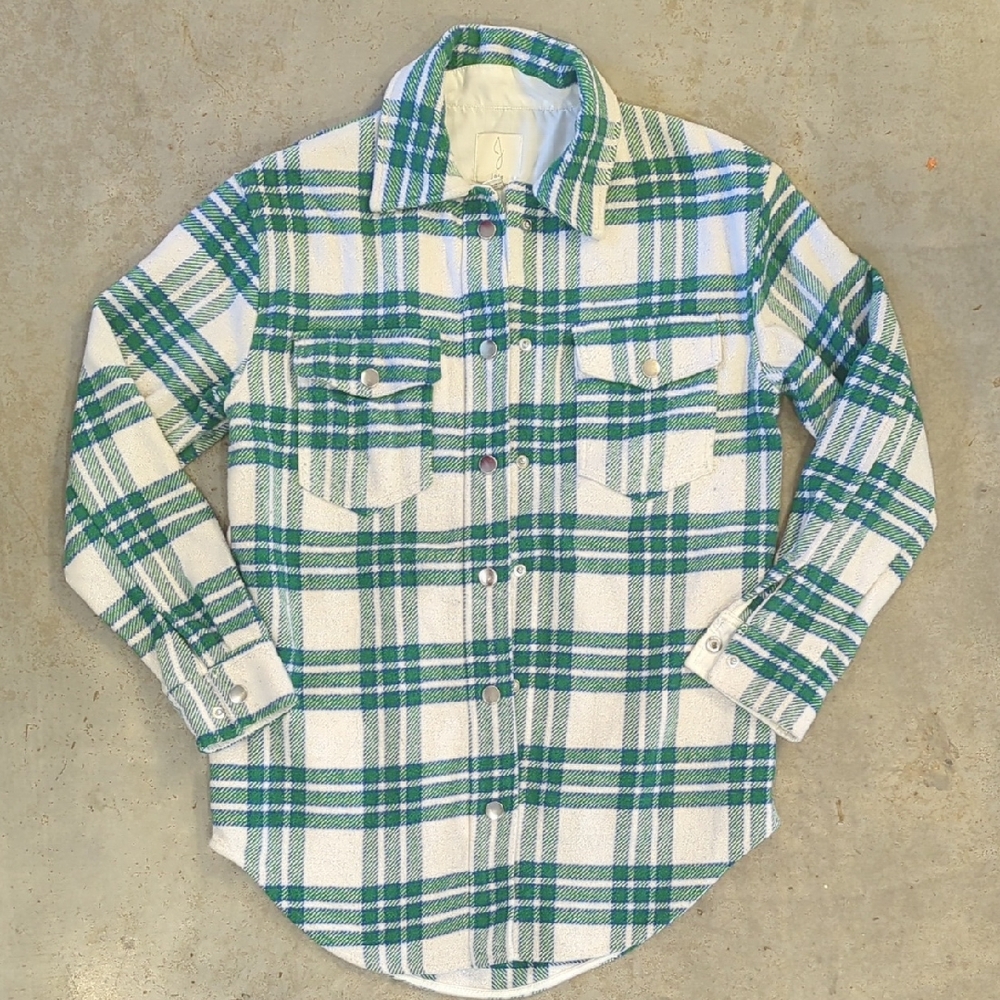 Plaid shirt jacket
